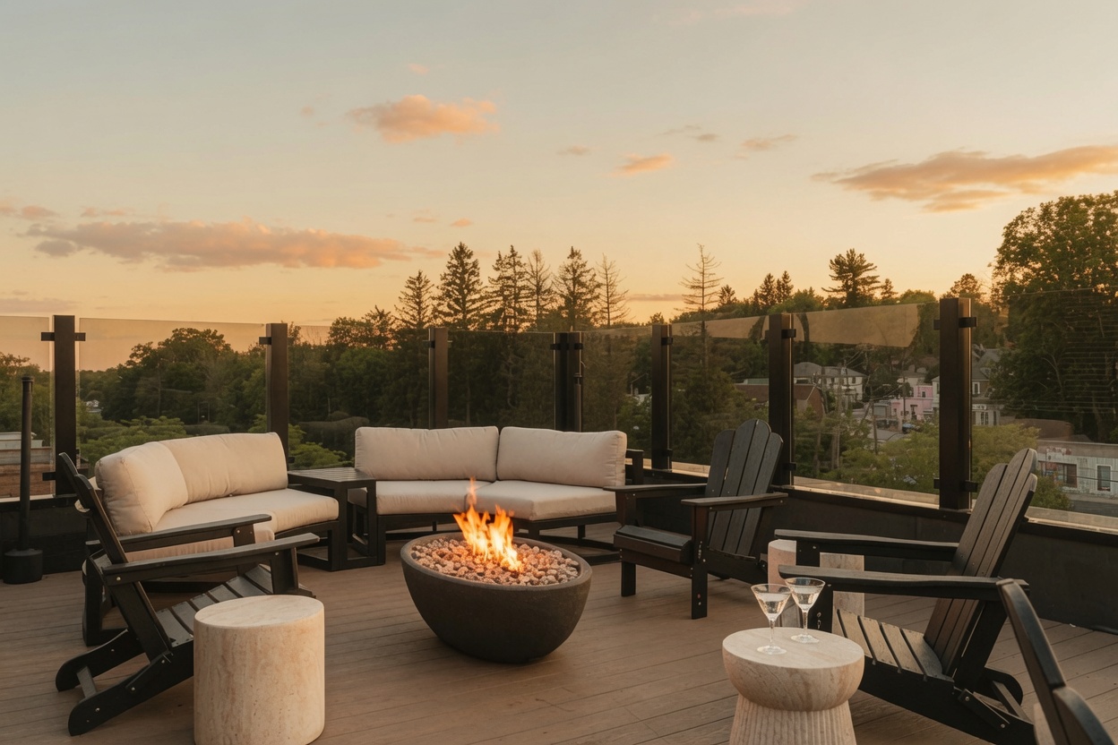Rooftop Firepit Terrace