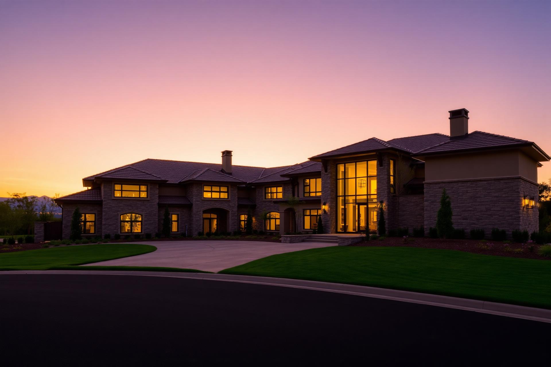 Carter Bridge Estate at twilight